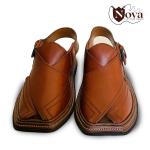 Triple Gear Handmade Peshwari Brown Chappal